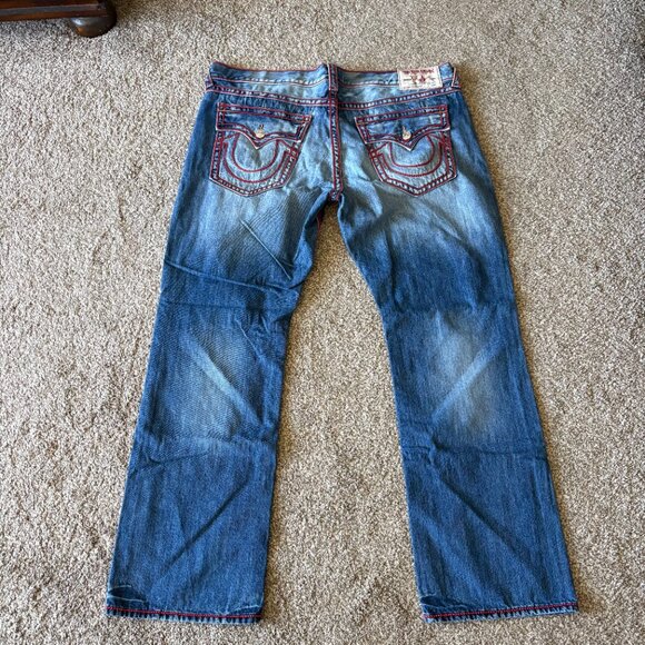 True Religion Mens Jeans Denim Straight Leg Size 42 - Picture 5 of 5